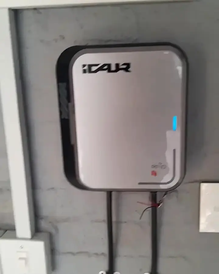 EV wall charger installed beside the distribution board in a Cape Town garage